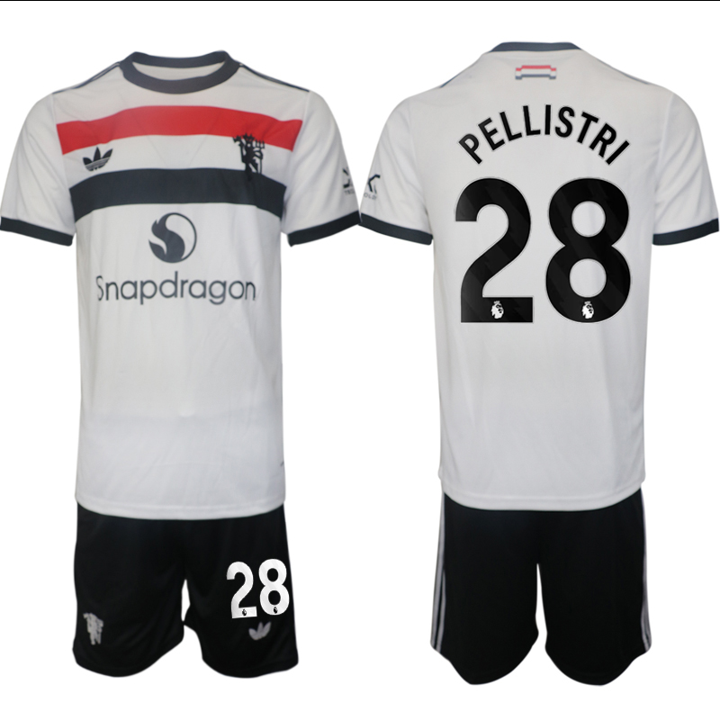 Men 2024-2025 Club Manchester United away white #28 Soccer Jersey->manchester united jersey->Soccer Club Jersey